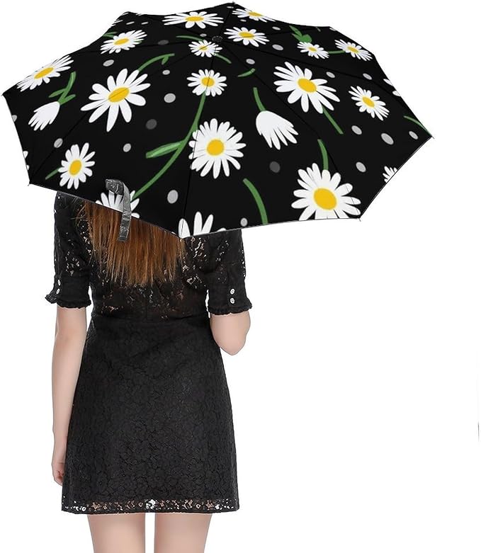 Fashion 3 Fold Sunny Rain Sunscreen Umbrella Portable Automatic Umbrella