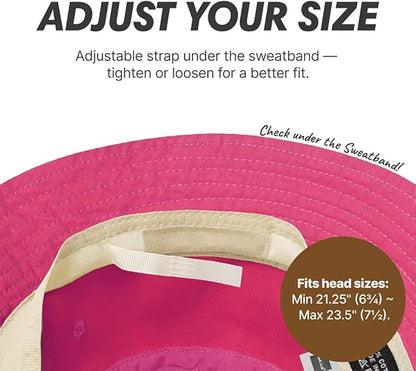 Hot Summer Bucket Hat - Trendy Cotton Sun Hat for Beach, Golf, Fishing - Fun Outdoor Vacation Boonie for Men and Women
