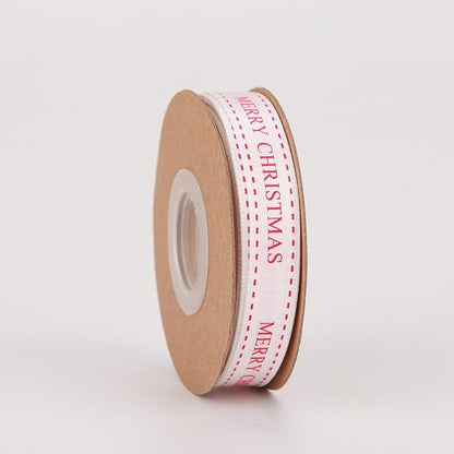 4 Rolls Total 40 Yards Red Striped Ribbon 3/8 Inch Christmas Candy Cane Ribbons Use for Christmas Gift Wrapping, Party Decoration,All Crafting and Sewing (3/8inch, red)