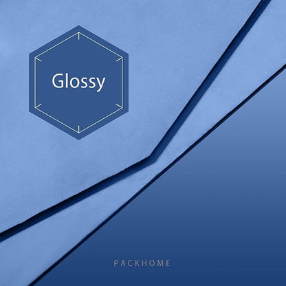 PACKHOME Gift Box 9x6.5x3.8 Inches, Rectangle Collapsible Box with Magnetic Lid for Gift Packaging (Glossy Navy)