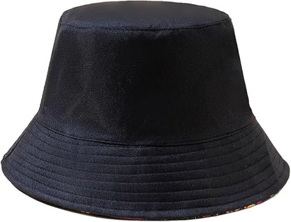 Quanhaigou Bucket Hat for Men Women,Packable Reversible Printed Sun Hats,Fisherman Outdoor Summer Travel Hiking Beach Caps