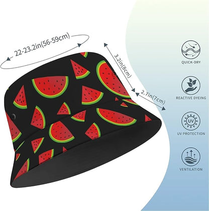 Bucket Hat for Women Men Unisex Sun Cap Packable Outdoor Fisherman Hat Headwear,Reversible Double-Side-Wear