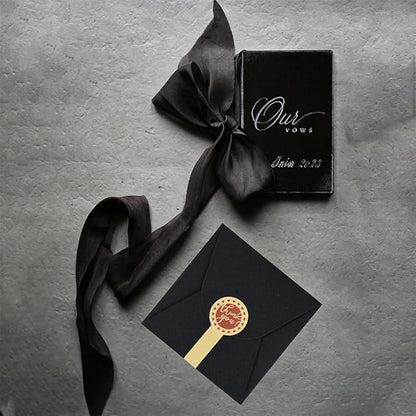 Small Black Boxes for Gifts, 10 PCS Gift Box with Stickers for Thanksgiving, Anniversaries, Party, Birthday, Graduations, and More(4.75” x 4.75” x 3.53”)
