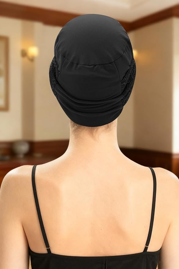 XYIYI Knot Chemo Headwear for Womens Cancer Patients, Stretchy Chemotherapy Headwraps Beanie Hats