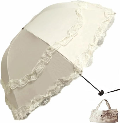 Vintage Lace Parasol Gothic Lolita Umbrella UV Sun Protection Witch Cosplay Photoshoot Props Party Decoration