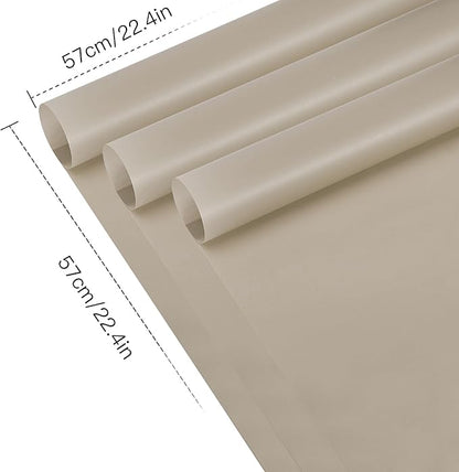WRAPAHOLIC 20 Sheets Flower Wrapping Paper - 22.4 x 22.4 inch Pure Nude Color Water-Resistant Floral Bouquet Wrapping Paper, Florist Supplies Packaging for Wedding Birthday Gift DIY