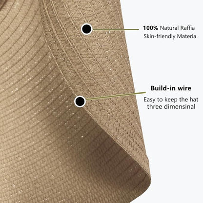 Oversized Beach Straw Hats for Women Extra Large Wide Brim Beach Hat Foldable Roll up Floppy Sun Hat