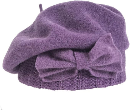 VECRY Women's 100% Wool Bucket Hat Felt Cloche Beret Dress Winter Beanie Hats