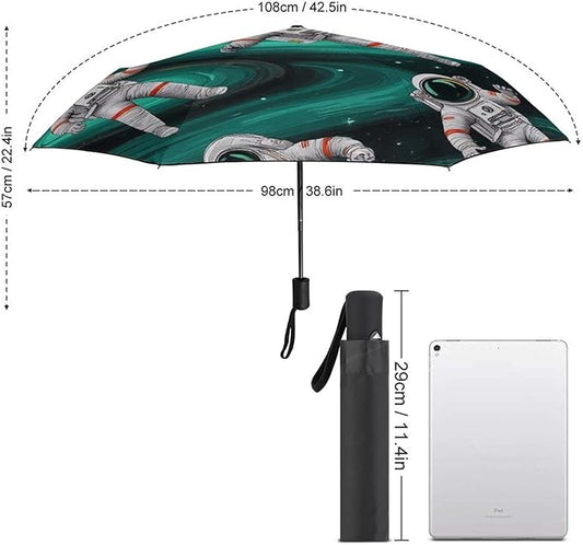 3 Fold Car Umbrella Folding Portable Automatic Umbrella Sunny Rain Sunscreen