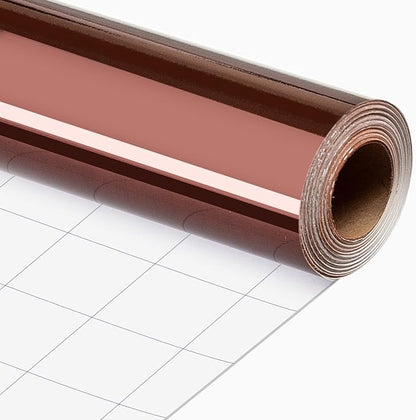 Merture Coffee Brown Wrapping Paper Roll - 17 In X 32.8 Ft(46.5 sq.ft.) Chocolate Brown Gift Wrap with Cutting Lines for Christmas, Wedding, Birthday, Valentines Day, Mothers Day, Fathers Day