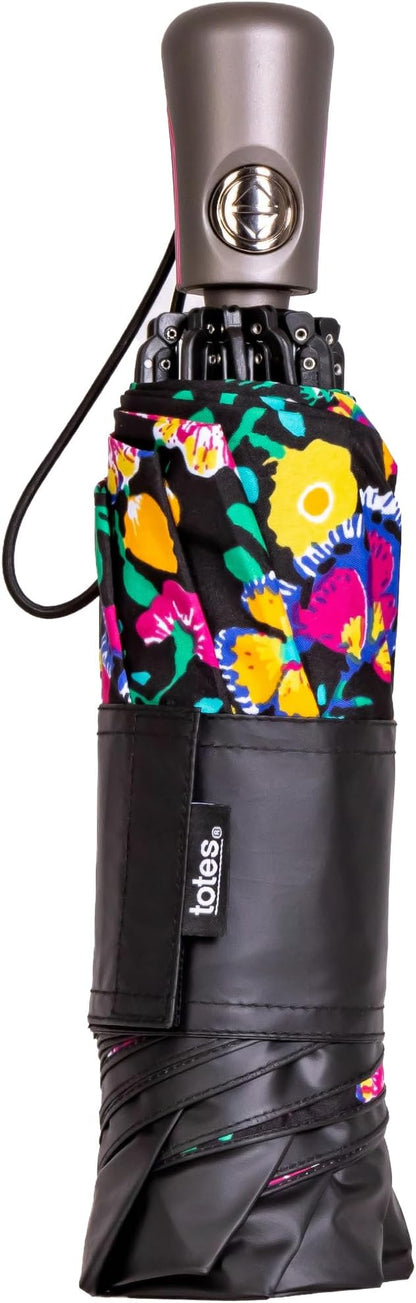 Totes Reverse Close Folding Inbrella with Auto Open Close and Compact