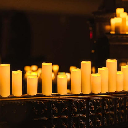 48-Pack LED Flameless Candles with Remote Control - Perfect for Home, Parties, and Special Occasions - Create a Magical Ambiance Effortlessly(Three Sizes)