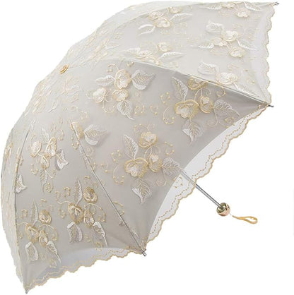 Honeystore Flower Lace Parasols for Wedding Party Lace Bridal Umbrella