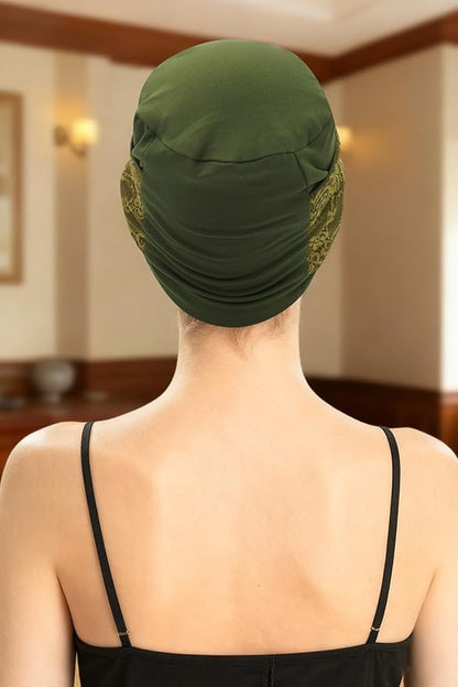 XYIYI Knot Chemo Headwear for Womens Cancer Patients, Stretchy Chemotherapy Headwraps Beanie Hats