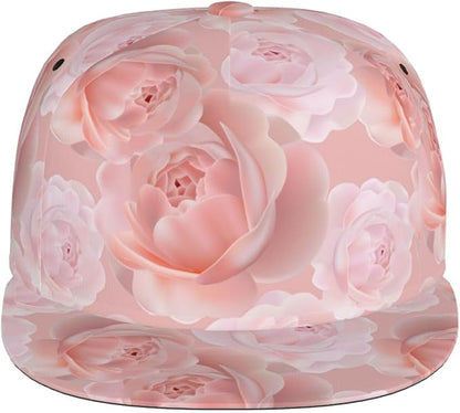 Rose Baseball Cap Adjustable Flower Baseball Caps Womens Hat Rose Flower Baseball Hats for Women Outdoor
