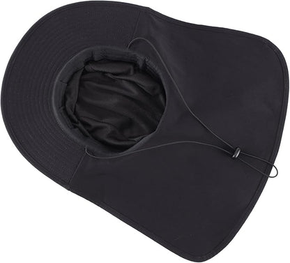 Home Prefer UPF 50+ Sun Hats for Men Women Wide Brim Fishing Hat with Neck Flap UV Protection Sunblock Safari Bucket Hat