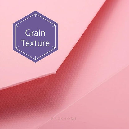 PACKHOME Gift Box 9x6.5x3.8 Inches, Rectangle Collapsible Box with Magnetic Lid for Gift Packaging (Matte Pink, Grain Texture)