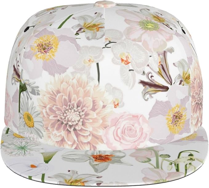 Tulip Flower Baseball Cap for Women Baseball Caps Flower Hat Tulip Baseball Hats Womens Cap for Outdoor