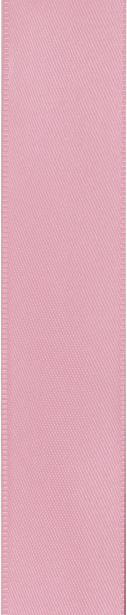 LIUYAXI Light Pink Double Faced Satin Ribbon, 1" X Continuous 25 Yards, Ribbons Perfect for Gift Wrapping Wedding Bouquet Decor DIY Craft Bow Making & Other Projects
