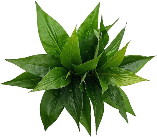 Artificial Agave Fake Plant, 10 Inches Faux Shrubs Bushes Plants for Indoor Outdoor Bedroom Garden Greenery UV Resistant Leaves Decor Wedding Party Office Planter Filler DIY Decoration Green 2 Pack