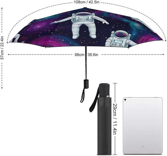3 Fold Car Umbrella Folding Portable Automatic Umbrella Sunny Rain Sunscreen