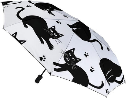 Fashion 3 Fold Sunny Rain Sunscreen Umbrella Portable Automatic Umbrella