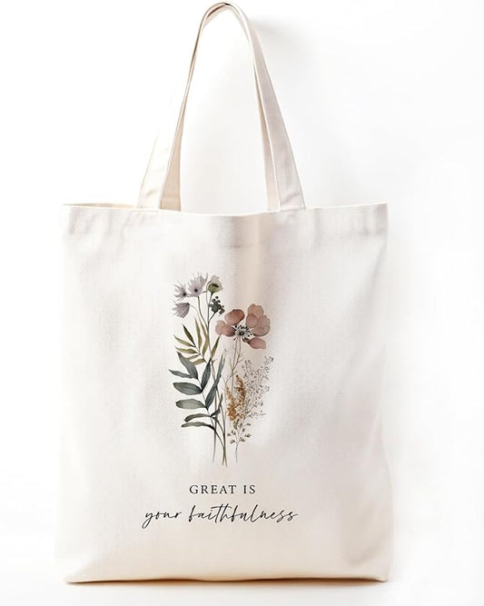 Christian Tote Bag, Christian tote Bag for Women, Bible tote bag, Bible Tote Bags for Women, Foral Tote Bag