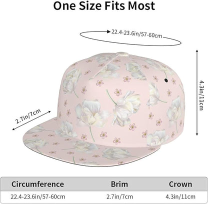 Tulip Flower Baseball Cap for Women Baseball Caps Flower Hat Tulip Baseball Hats Womens Cap for Outdoor