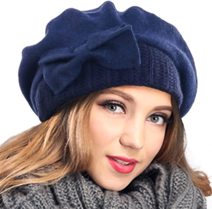 VECRY Women's 100% Wool Bucket Hat Felt Cloche Beret Dress Winter Beanie Hats