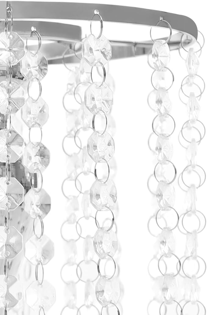 Flower Stand Vase, 10 Pcs Glam Crystal Wedding Reception Decorations with Sparkling Beads Table Center Display Flower Arrangement Flower Stand Metal Vase for Event Party Decor (Silver, H:10.23in)