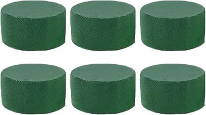 Gree Floral Foam Blocks - Round Green Foam Blocks for Artificials | Versatile Flowers Block for Fresh & Artificial Flower