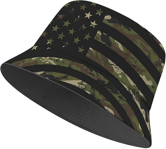 Bucket Hat for Women Men Unisex Sun Cap Packable Outdoor Fisherman Hat Headwear,Reversible Double-Side-Wear
