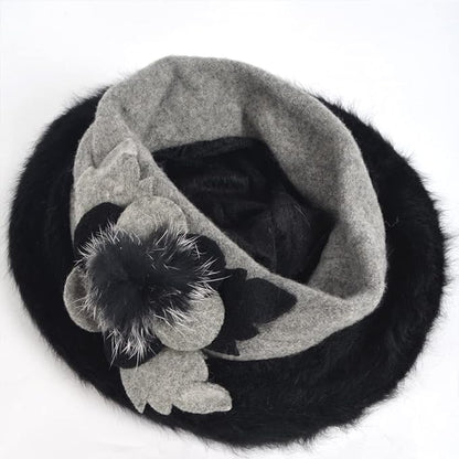 VECRY Women's 100% Wool Bucket Hat Felt Cloche Beret Dress Winter Beanie Hats
