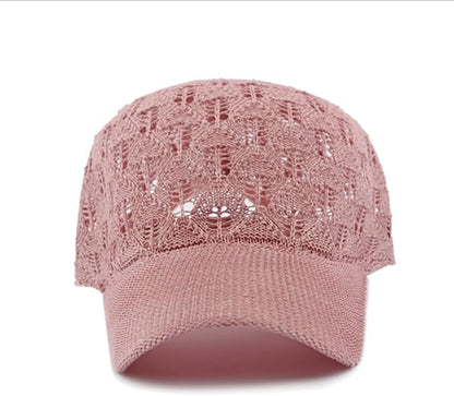 FASHIXD Knit Mesh Baseball Cap for Women - Breathable Summer Trucker Hat