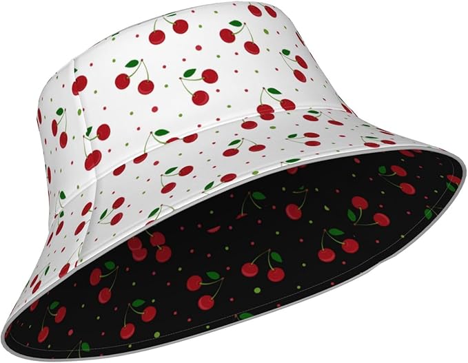 Hat Reversible Fisherman Hats Double Sided Wearing for Women Men Boys Girls