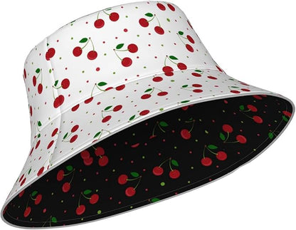 Hat Reversible Fisherman Hats Double Sided Wearing for Women Men Boys Girls