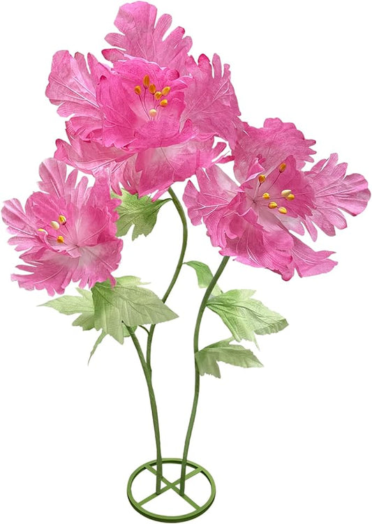 Large Paper Flowers Artificial Flower, Elegant Giant Floral Display Wedding Arrangements Reception Decorations Waterproof Huge Birthday Party Home Office Decor Big Banquet Background, Dark Pink