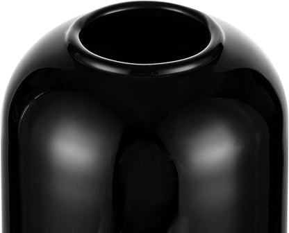 Glasseam Black Vases Set of 12, Unique Glass Vases for Decor, Cute Small Bud Vases in Bulk, Aesthetic Modern Vase for Flowers, Minimalist Single Flower Decorative Vases for Living Room Decorations