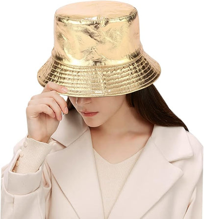 Malaxlx Unisex Bucket Hat Beach Sun Hat Aesthetic Fishing Hat for Men Women Teens, Reversible Double-Side-Wear