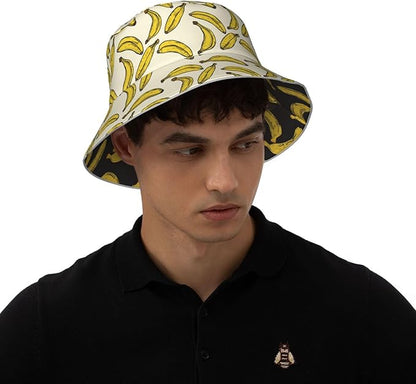 Bucket Hat Double-Side-Wear Reversible Sun Hat Beach Travel Hiking for Women Men