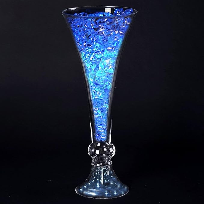 Efavormart 18'' | Pack of 4 Trumpet Glass Vase