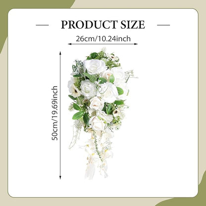 Bridal Bouquet Decoration Ornament Lightweight Rustic Wedding Toss Bouquet Bride Flower for Party Outdoor Anniversary
