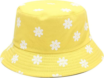 Mashiaoyi Unisex Print Double-Side-Wear Reversible Bucket Hat