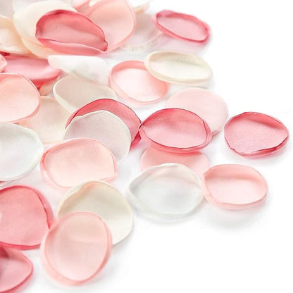 Floroom 300pcs Rose Petals Blush Pink Faux Silk Flower Petals for Wedding Flower Girl Basket Aisle Scatter Cake Dinner Table Centerpieces Party Confetti Bridal Shower Romantic Night Decoration