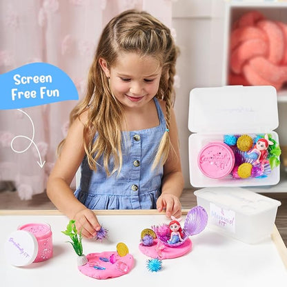 Mini Mermaid Sensory Dough Kit – A Perfect Holiday Gift for Little Ocean Lovers