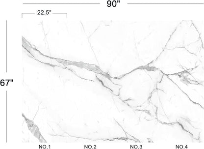 Cliouar-White Statue Marble Texture Background Mural Wallpaper Peel and Stick 90" x 67"