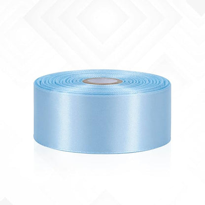 30 Yards Light Blue Ribbon 1-1/2 Inch, Baby Blue Satin Ribbon for Gift Wrapping, Flower Bouquet, Crafts, Baby Shower, Christmas, Wedding and Bow Making