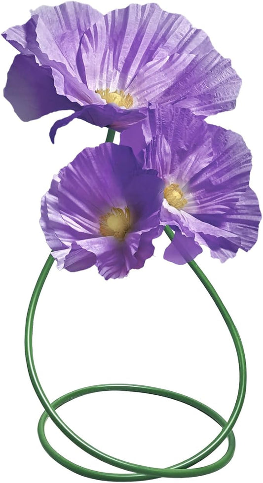 Giant Flowers for Decoration, Large Artificial Flower Art Home Decor for Wedding Reception Arrangement Birthday Party Bridal Shower Baby Shower Shop Window Display Photography Props 3 Pack (Purple)
