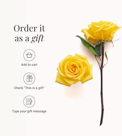 BloomsyBox - Yellow Roses,24 Long Stems, Long Lasting, Hand-Tied in Eco-friendly, Vase Not Included, Fresh Flowers for Delivery – Gift for Birthday, Anniversary, Get Well, Congratulations, Wedding