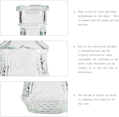 40 Pcs Bud Vase Set, Vases for Centerpieces, Cute Glass Bud Vases in Bulk, Small Vases for Flowers, Clear Vase Set for Wedding Decorations, Home Table Flower Décor